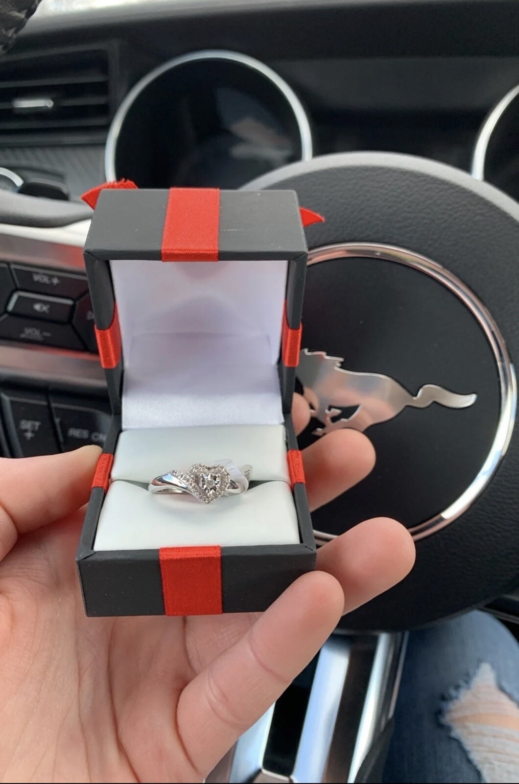 Promise ring 1/10 ct diamond& 2 YEAR CARE PLAN