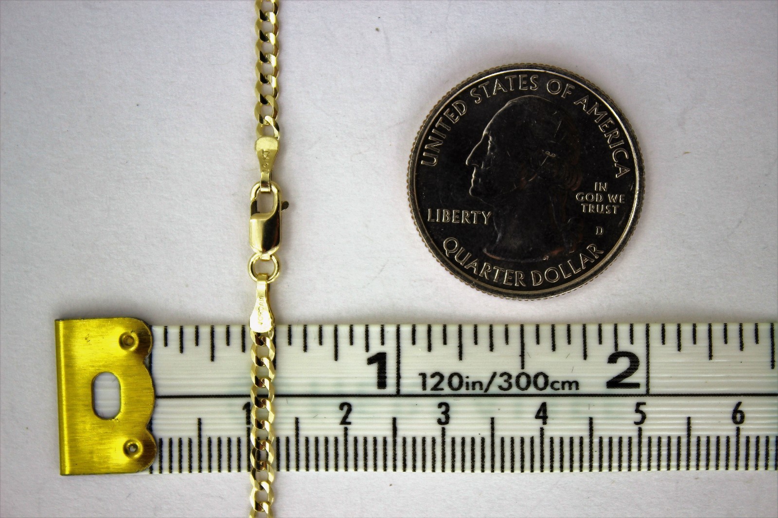 14K SOLID GOLD CUBAN LINK CHAIN NECKLACE FOR MEN WOMEN 2.5 ~ 11.5mm 16 ~ 30″