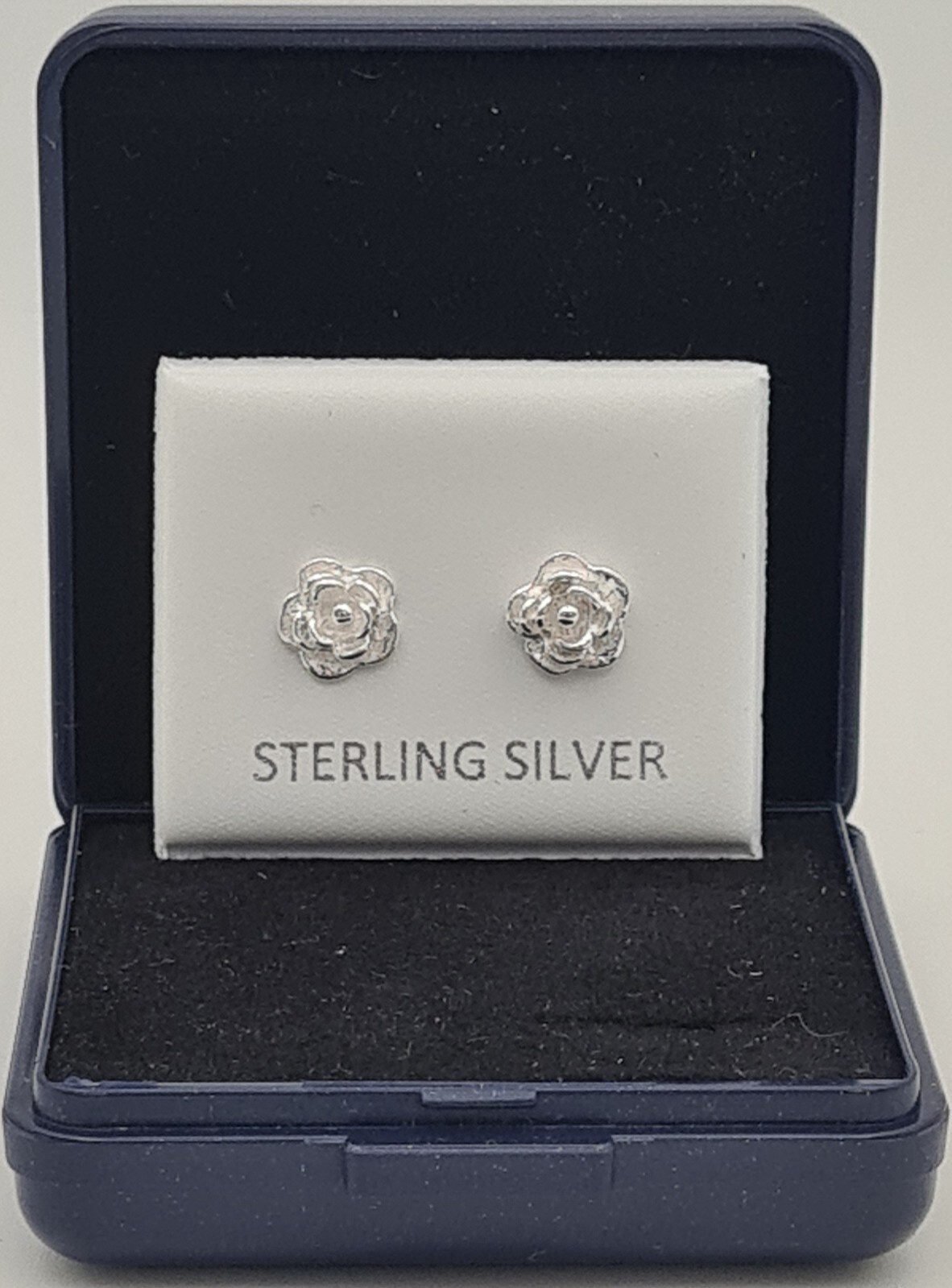 925 Sterling Silver Tudor Rose Earrings Studs Women, Girls Pierced Ears