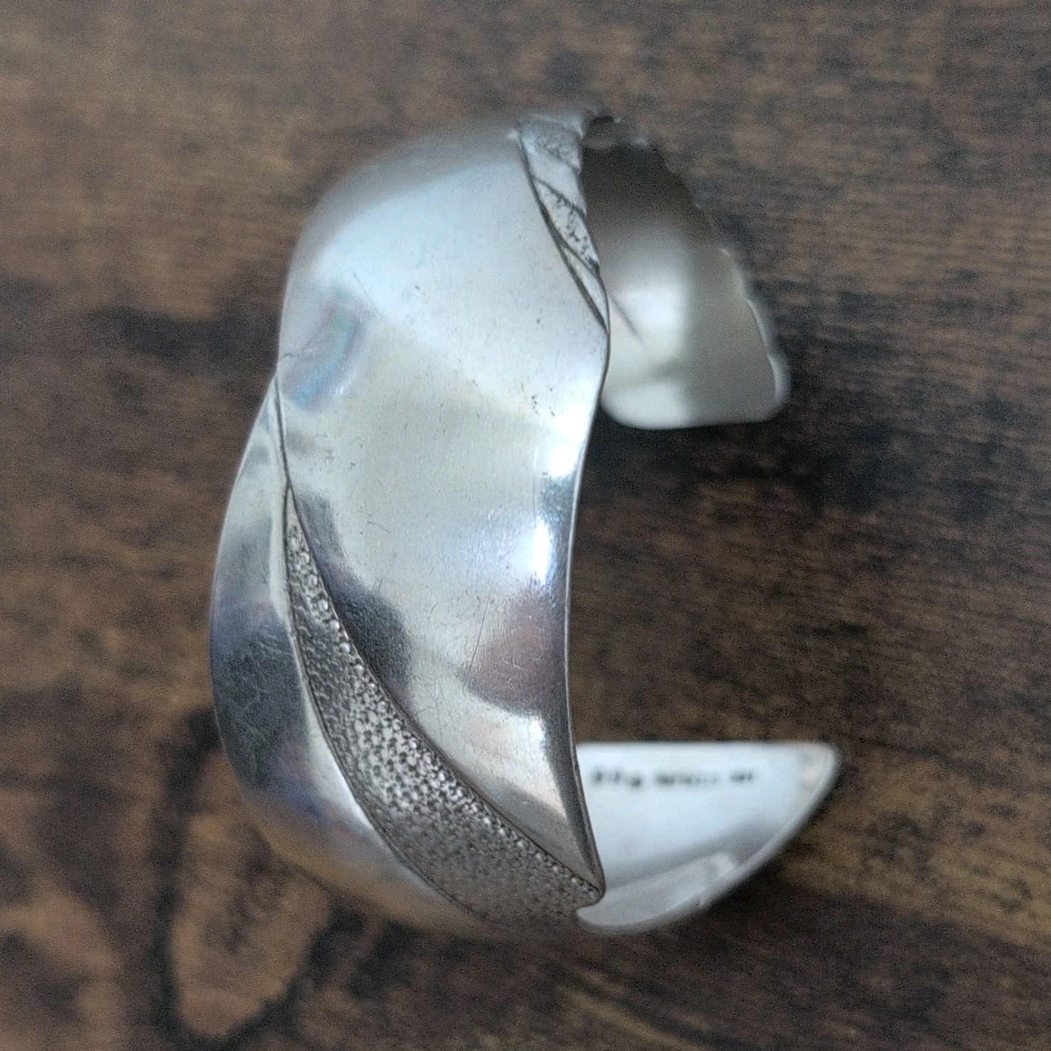 Vintage LEX 925 Sterling Silver Cuff Bracelet