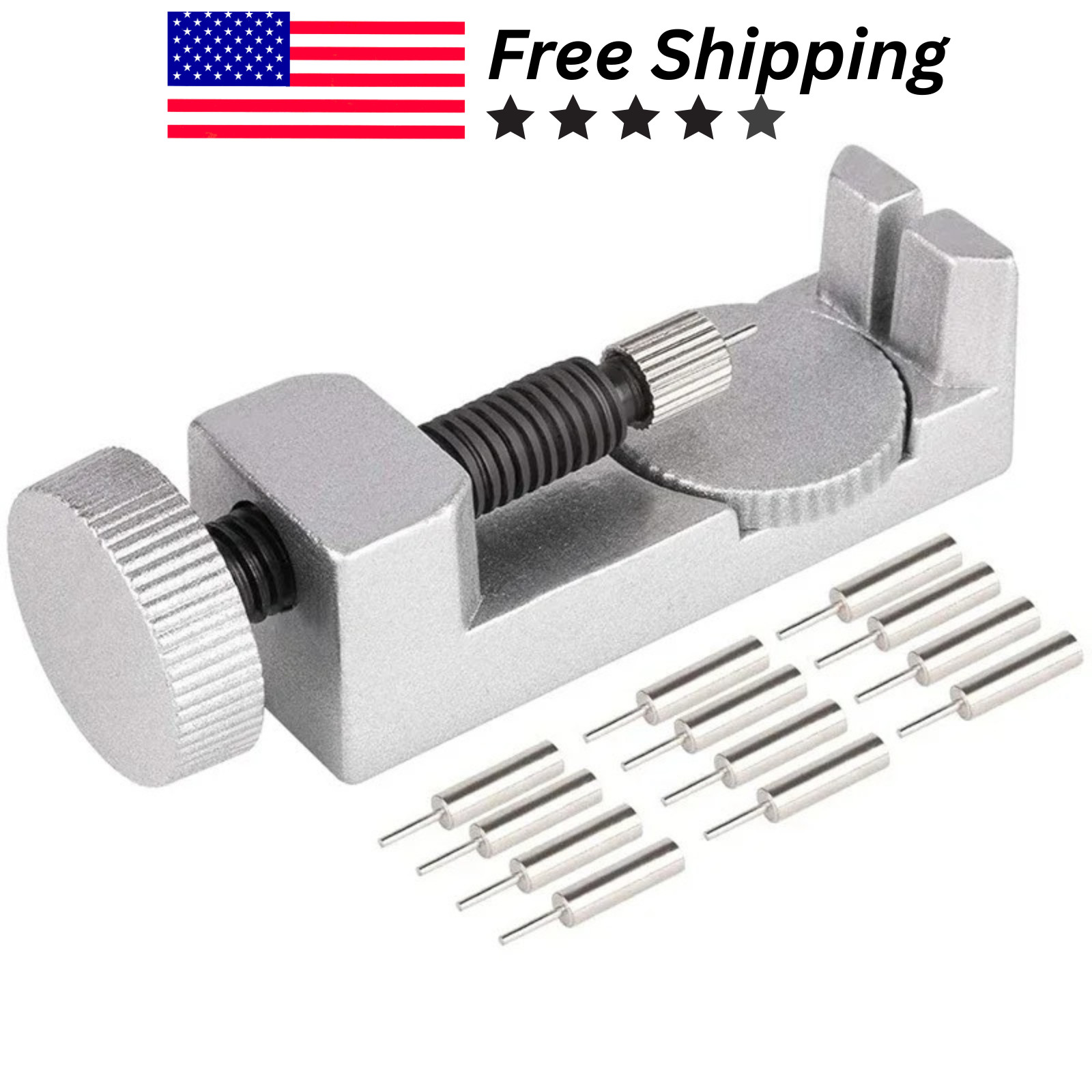 Metal Adjustable Watch Band Strap Bracelet Link Pin Remover Repair Tool Kit US