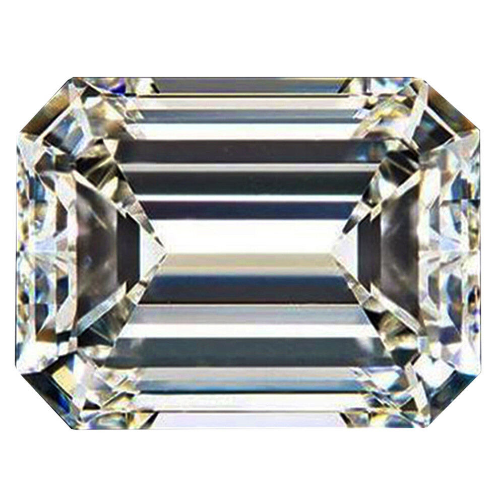 CUBIC ZIRCONIA EMERALD/STEP SHAPE SUPER EXCELLENT QUALITY LOOSE U.S.A SHIPPER