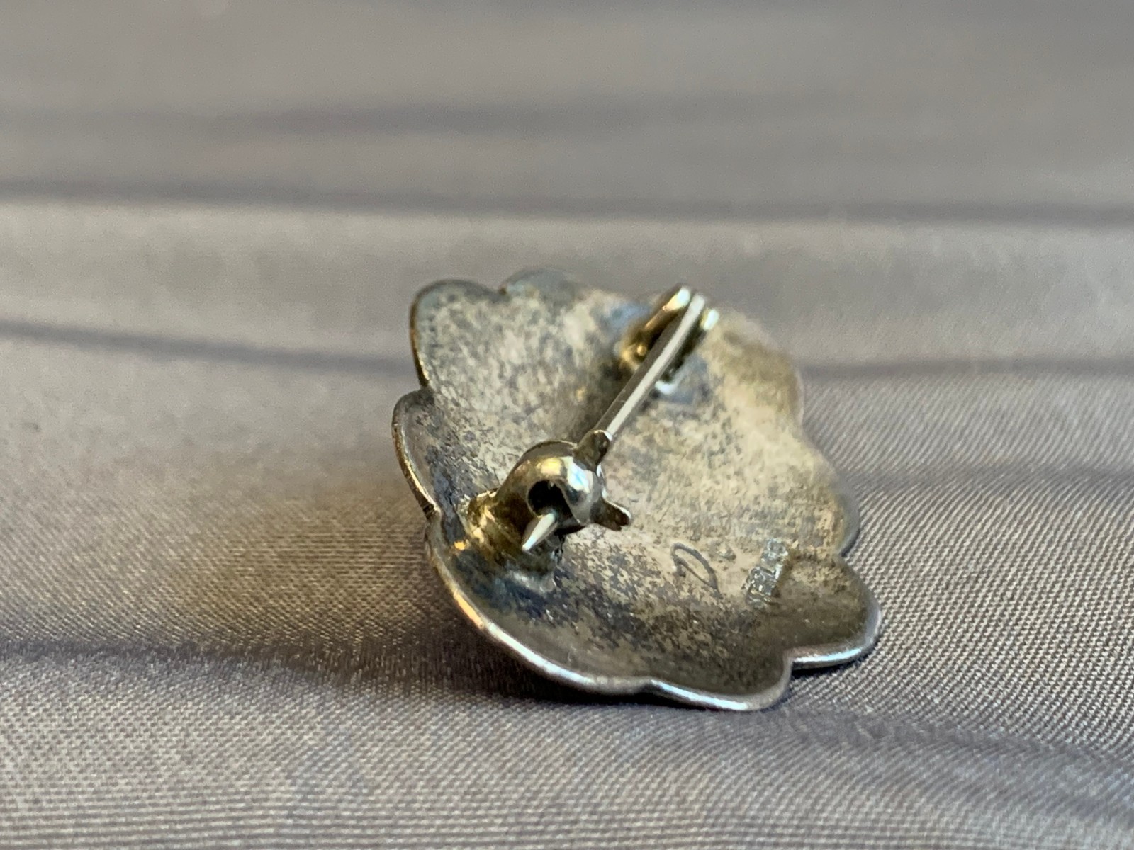 Sterling Silver Turquoise Signed Brooch 4.59g Fine Jewelry Scatter Pin *READ*