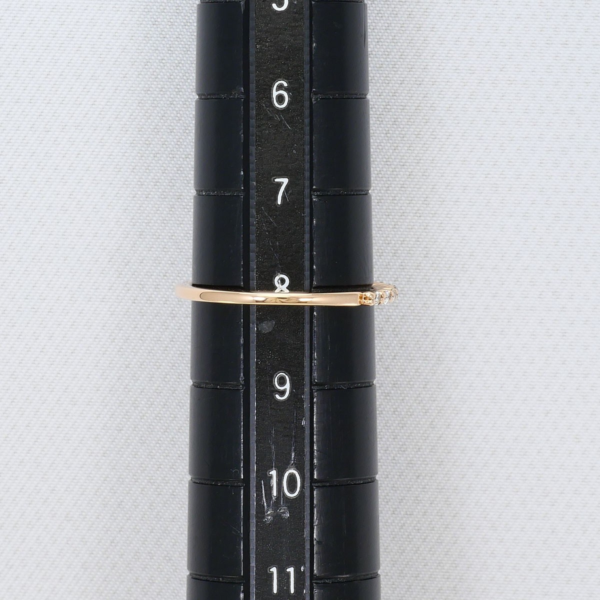 4℃ K10 10 gold Ring 8 JPsize Diamond (no carat mark) 0.9g Free shipping Used