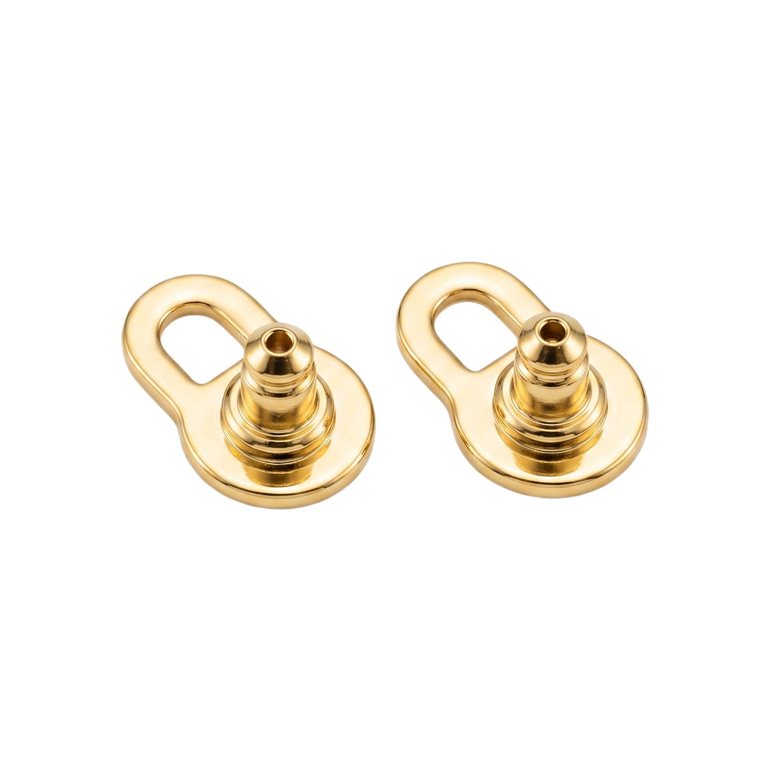 2 Pcs Metal Brass Earring Backs Clutch Jewelry Making Tools Back Stopper Backs