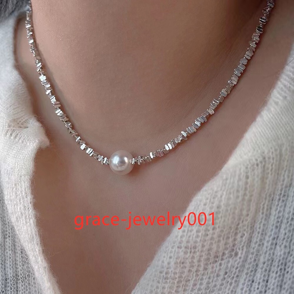 Hot AAAA natural 10-11mm south sea WHITE round PEARL NECKLACE fashion necklaces