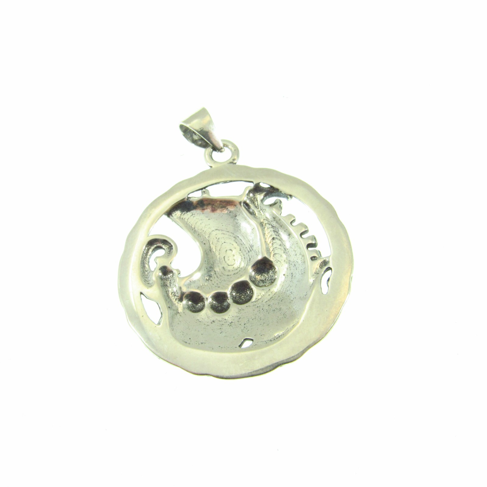 Solid 925 Sterling Silver Viking Sailboat, Sail Boat & Ocean Pendant Jewelry