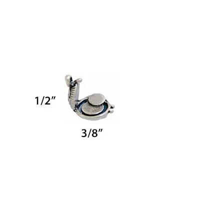Compact Make-Up Charm Sterling Silver | Up Jewelry | Made in USA