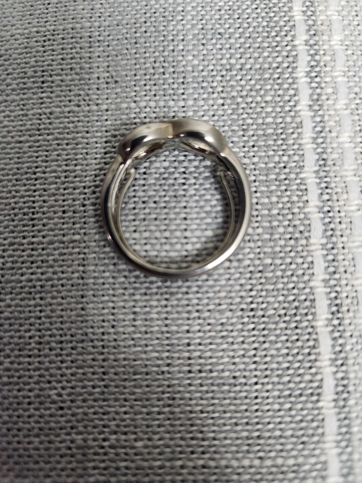 Infinity Ring Avon Silver With Sizer Inside Size 6 To 8 Promise Ring