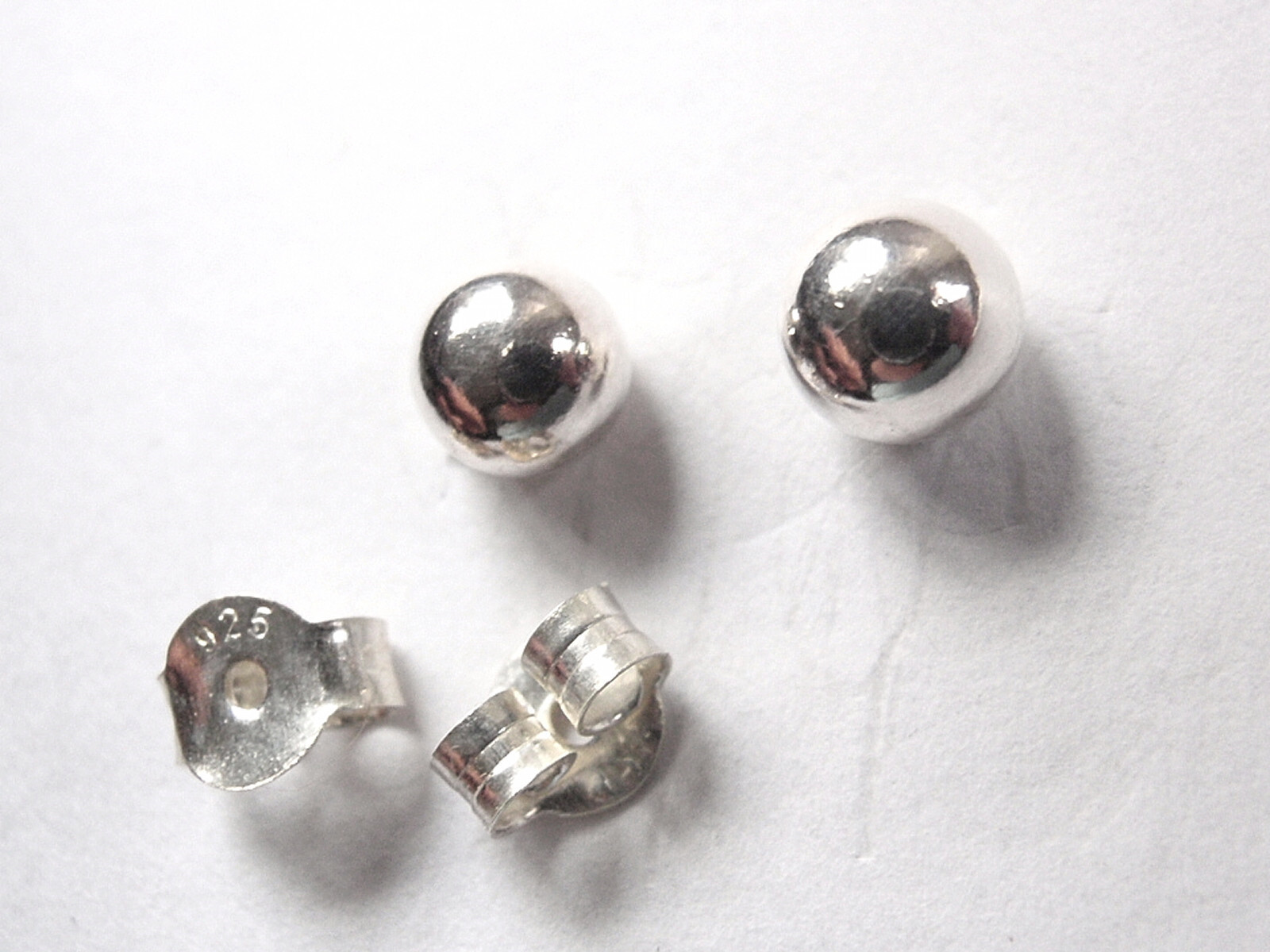 5mm Ball Dot Stud Earrings 925 Sterling Silver