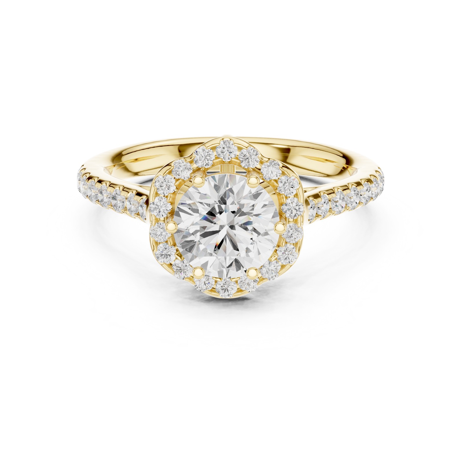 Certified 7.3Ct Lab Grown Diamond Perfect Bridal Engagement Ring 14K Gold Over