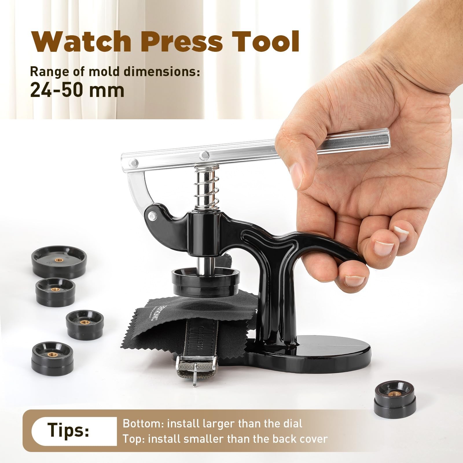 【Combination Version】Eventronic Watch Repair Tool Kit + Press Tool…