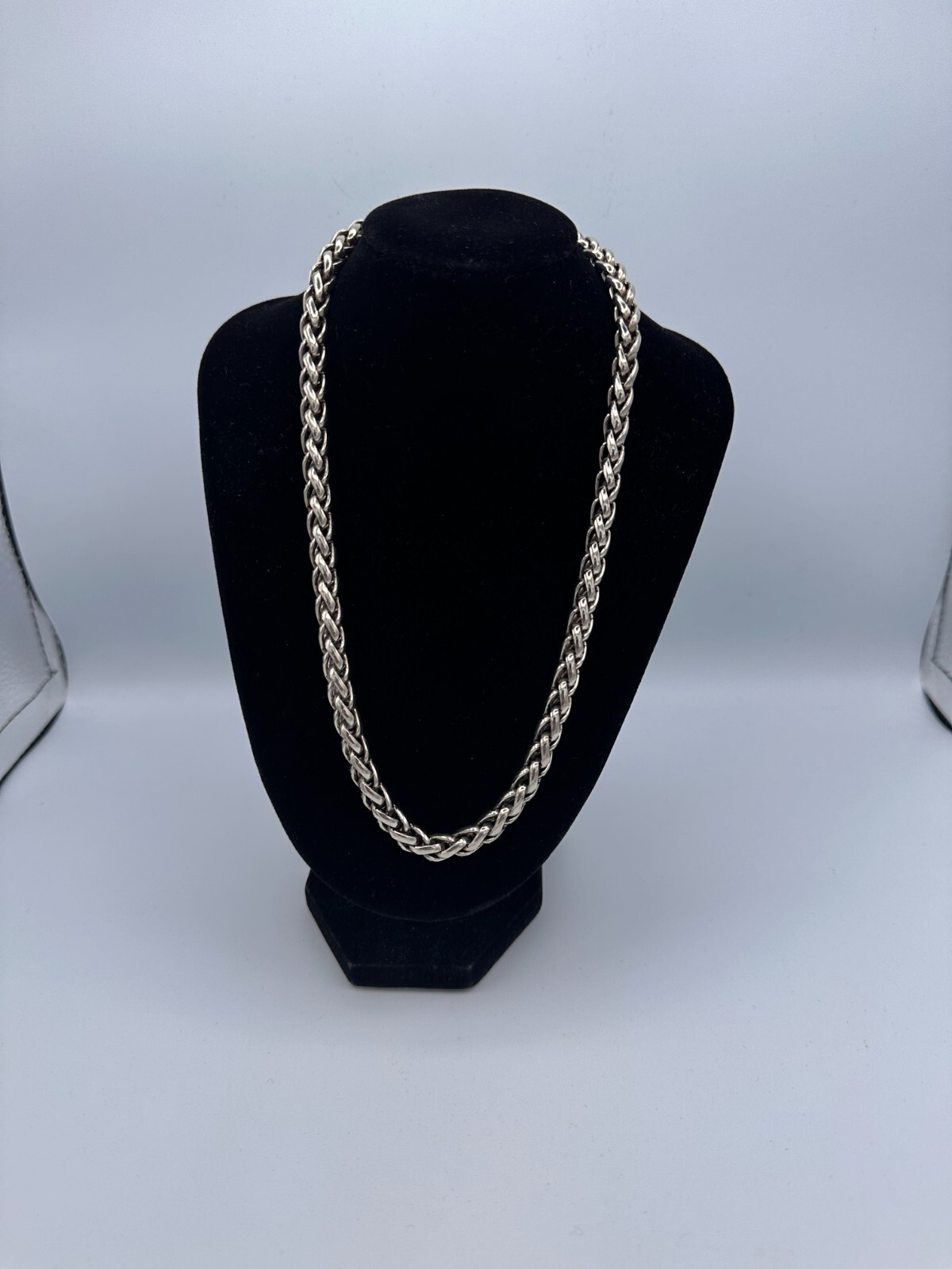 Stainless Steel Curb Link Linked Chain Necklace 18” Street Statement Chain