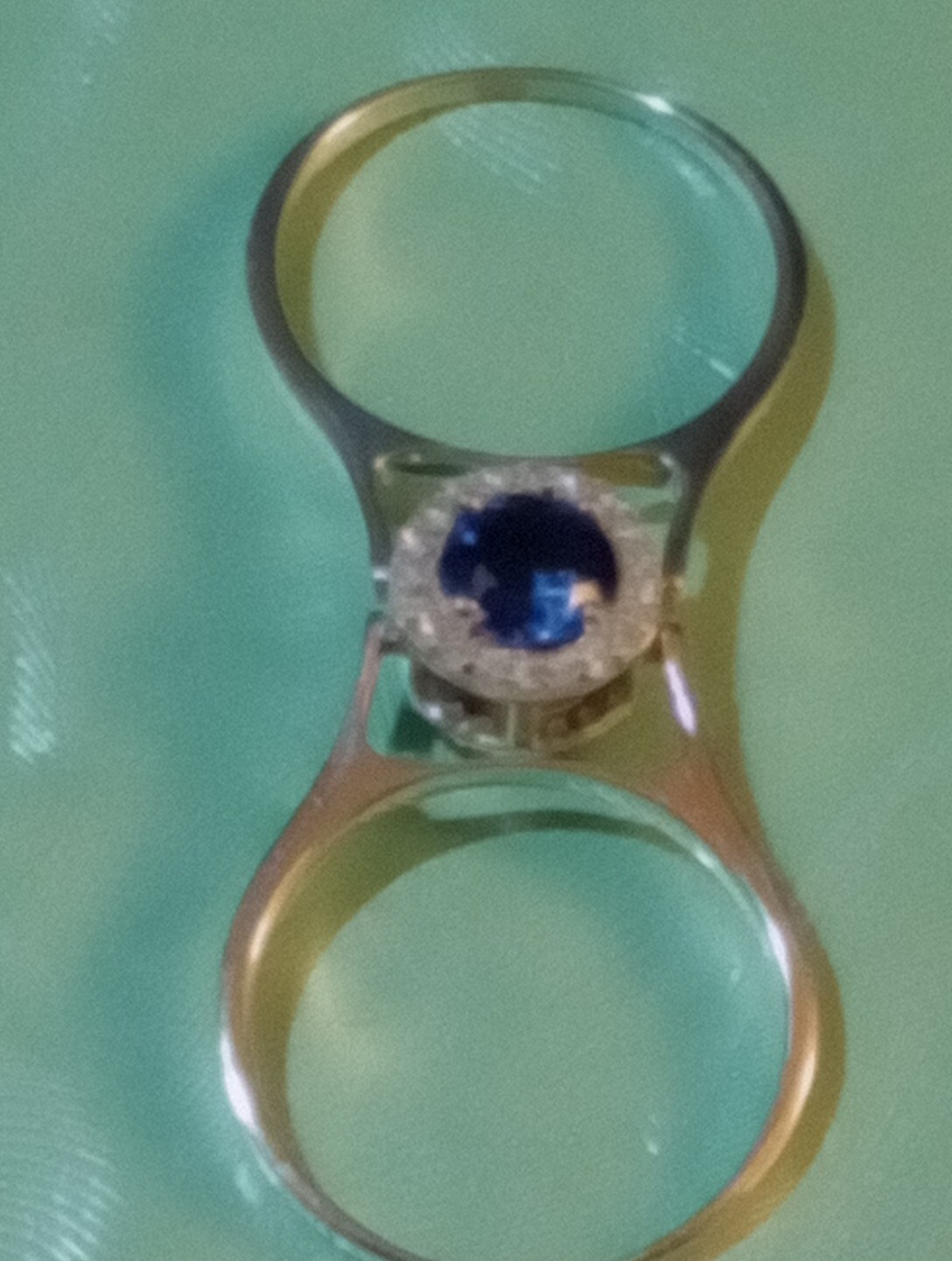 NATURAL NOT ENHANCED GEM TESTED TANZANITE DIAMOND FLIP RING 925 SILVER SIZE 8