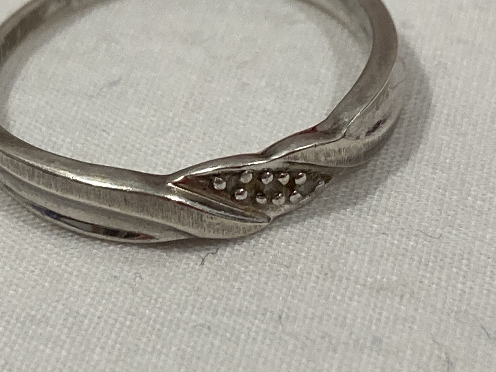 P4SR (Sterling Silver, Palladium, Gold, Platinum) Diamond Mens Band Ring SIZE 10