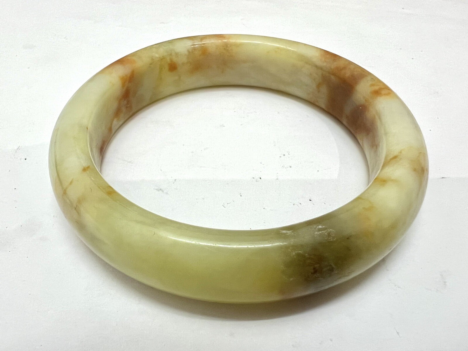 Natural Chinese Jade Bangle Xiu Jade, 59mm,59.69g,A5
