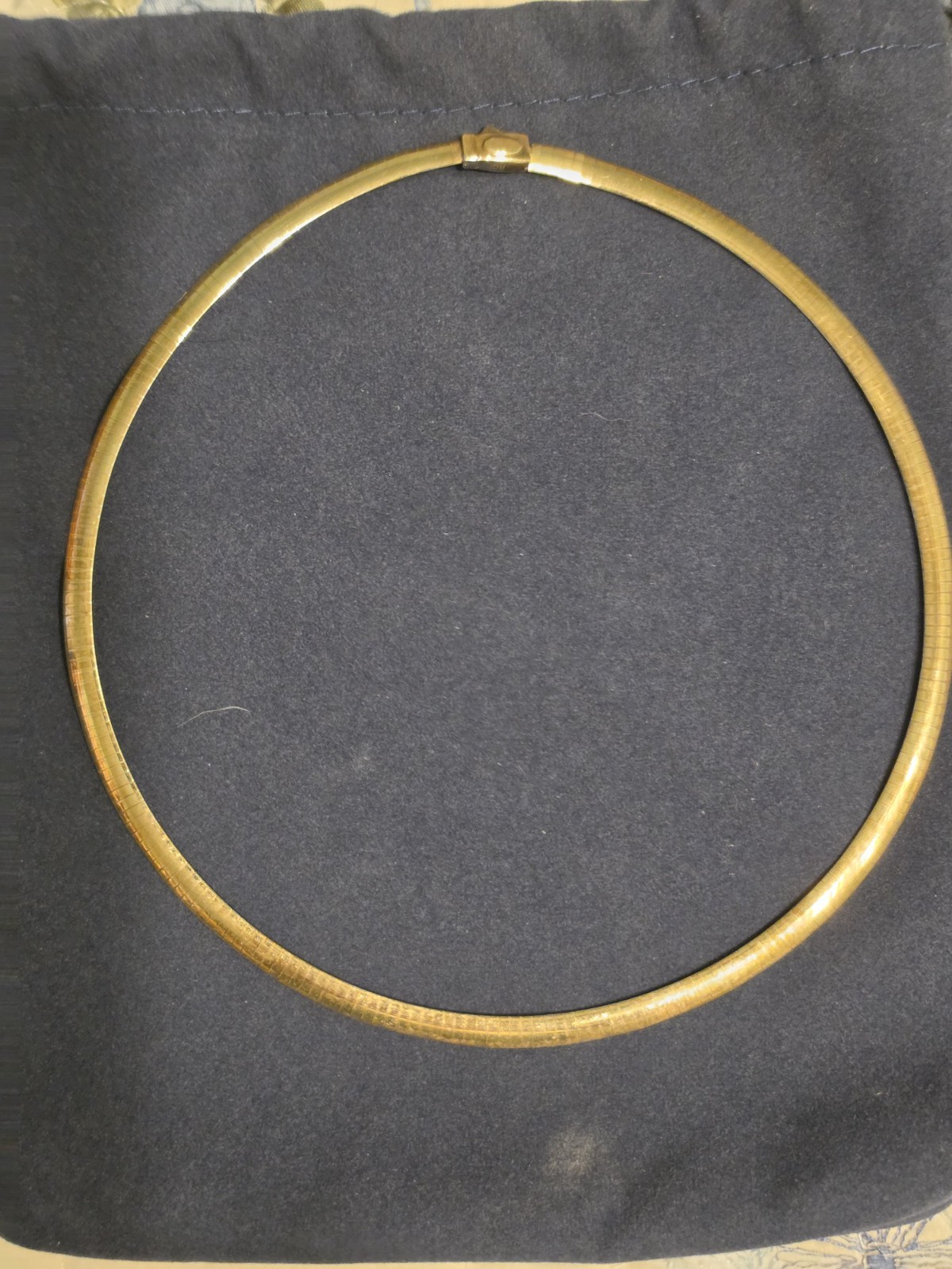 omega chain 14kt yellow gold a silver