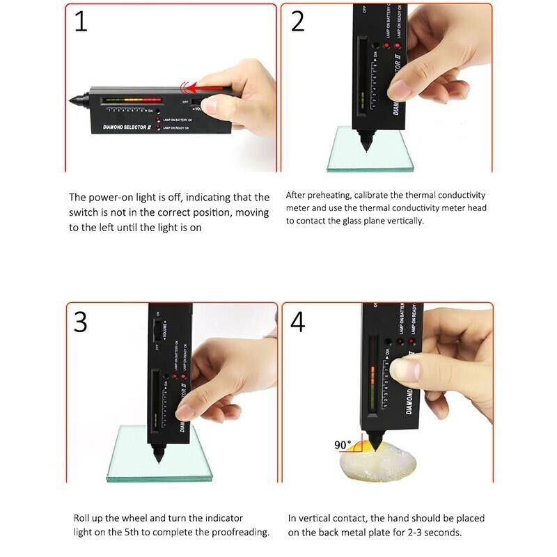 Diamond Selector II Tester & Moissanite Tester Gemstone Jewelry Tool Set w/cases
