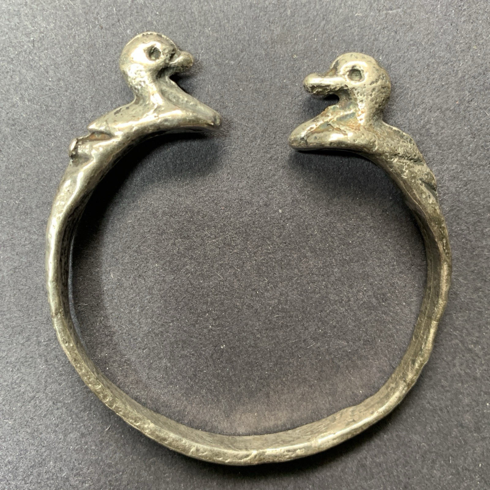 Sterling Silver 925 Lot Bracelet JJ96 Two Ducks Animal Vintage Ducky Rubber
