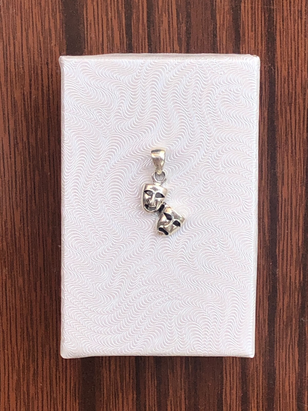 925 Sterling Silver Comedy & Tragedy Pendant Tiny Dainty 12mm /20mm Men Women