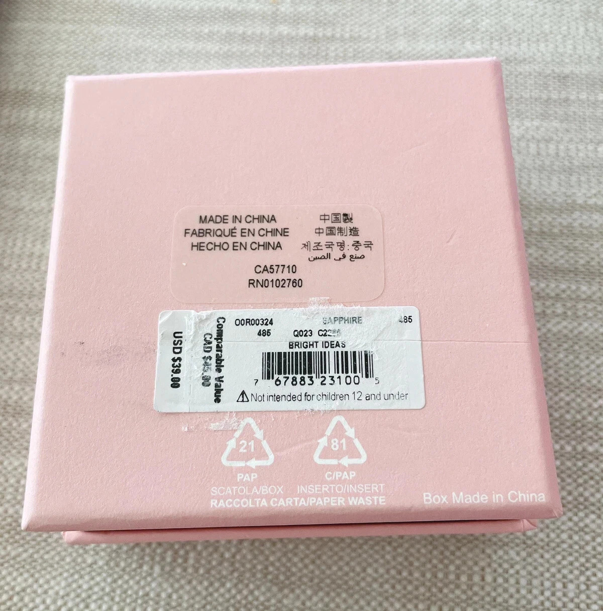 Kate Spade Bright Ideas CZ Stud Earrings, Sapphire , New in box