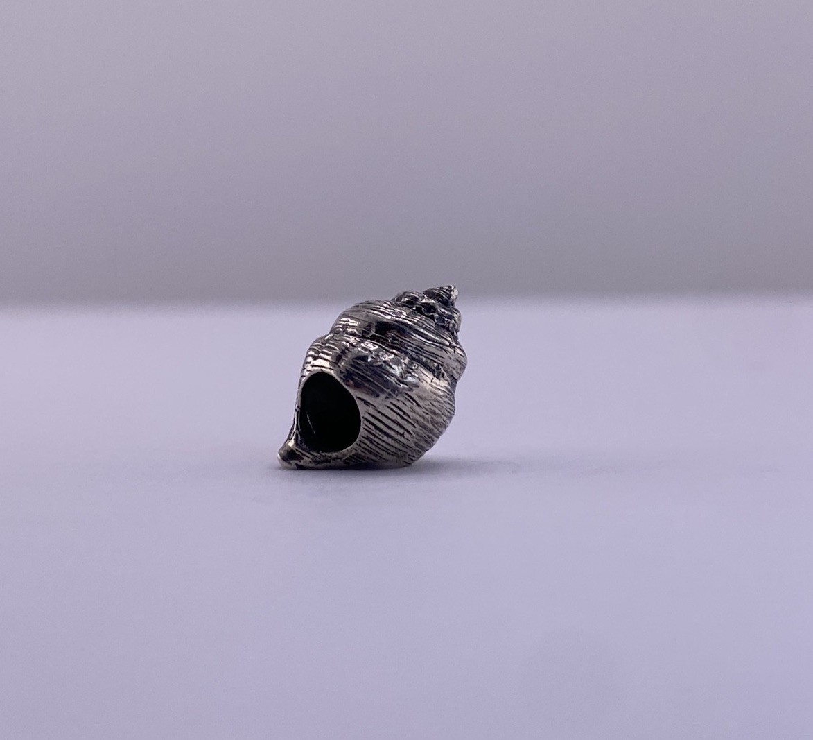OHM Conch Seashell Charm Retired 925 Sterling Silver Ocean Beach Bead New