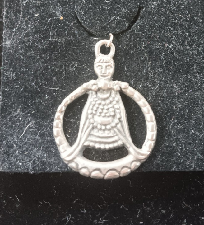 Sterling Silver Freya Pendant – Viking Seiðr Priestess Amulet