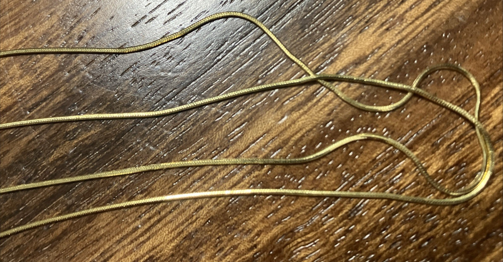 10kt Real Solid Gold Snake Chain 2.4grams 24” Brand New with Imperfections 10K