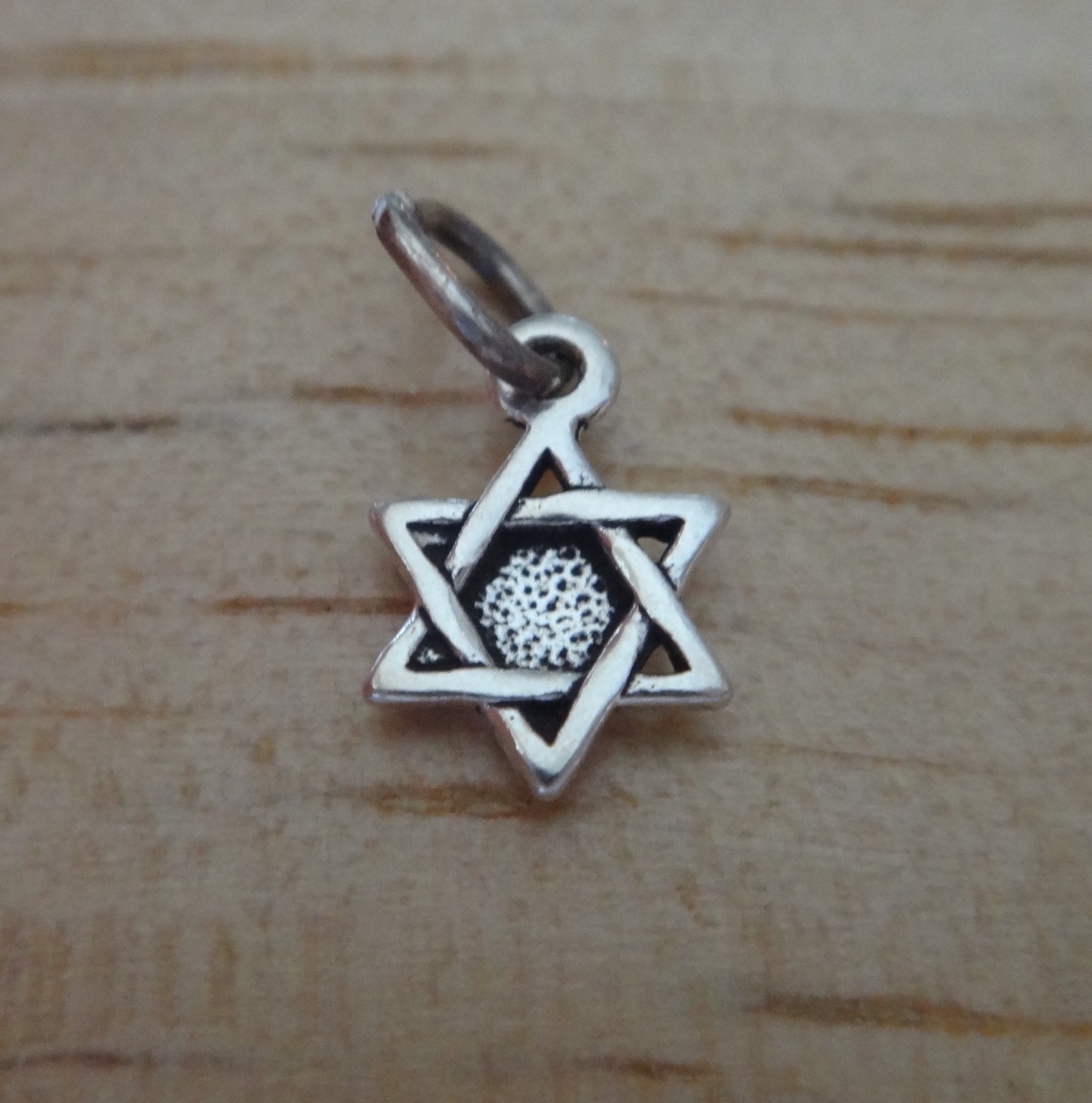 Sterling Silver Tiny 10x7mm Solid Star of David Charm
