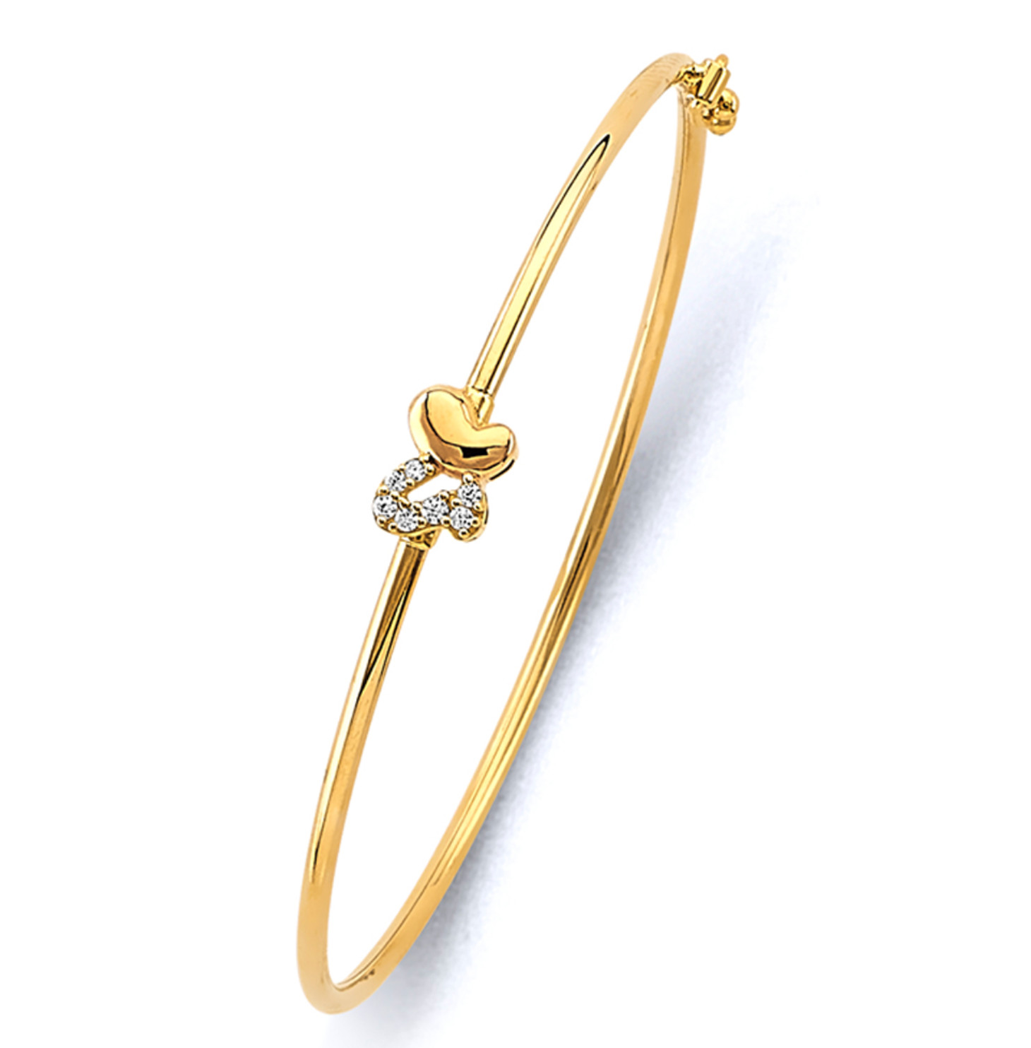 Butterfly 14k Solid Yellow Gold Round Bangle Bracelet One SIZE 4″ Children Baby