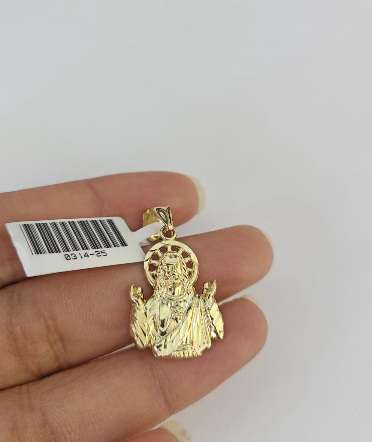 10k Jesus Christ Charm Pendant REAL 10Kt Yellow Gold Genuine Religious.