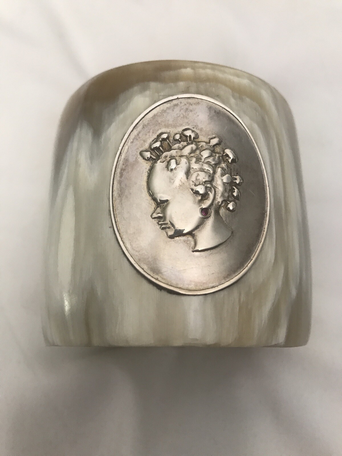 CLAIRE FOUCHE CAMEO & Ruby Cuff. FABERGE designer. Place of Origin: Kenya 8” Dia
