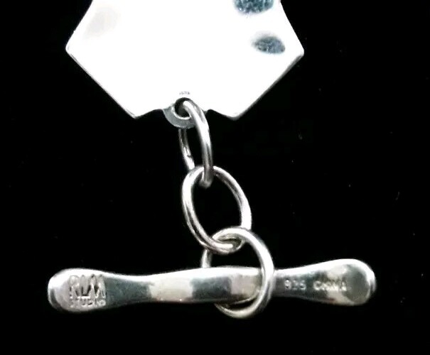 7.5″ x 26.5mm RLM STUDIOS Solid Sterling Silver & Mixed Metals Bracelet. NWOT!