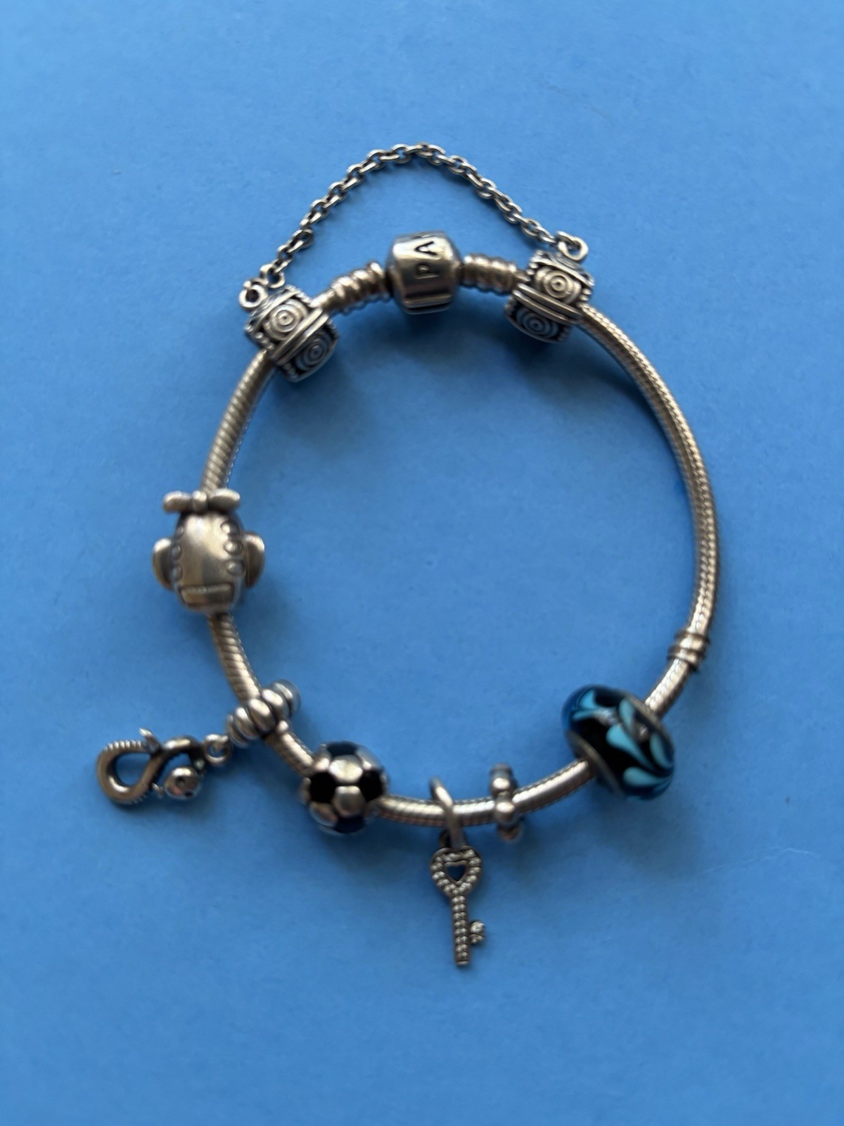 pandora bracelet with charms pre owned buy now