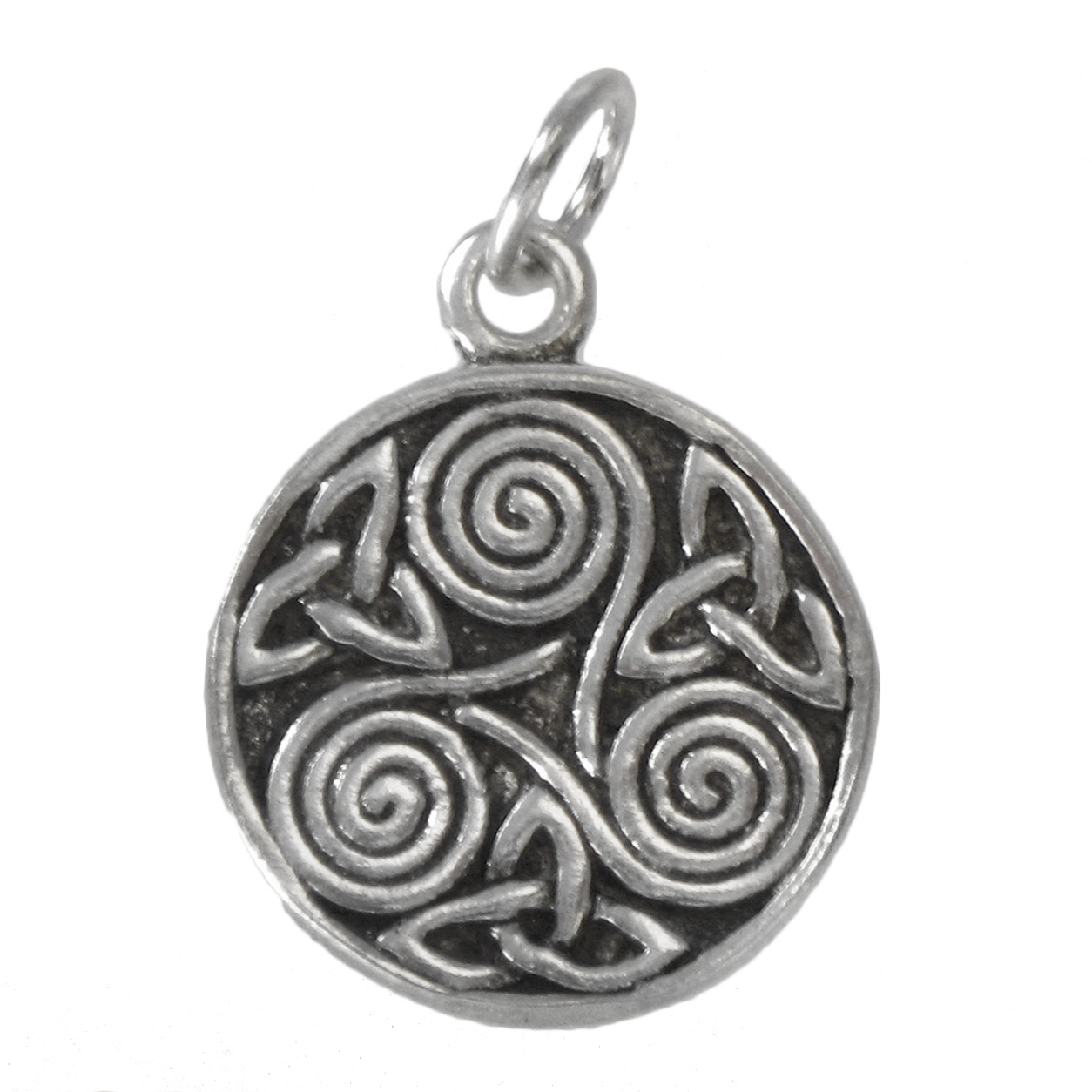 Celtic Triskelion Pendant | TC353 | Sterling Silver Trinity Knot Charm Jewelry