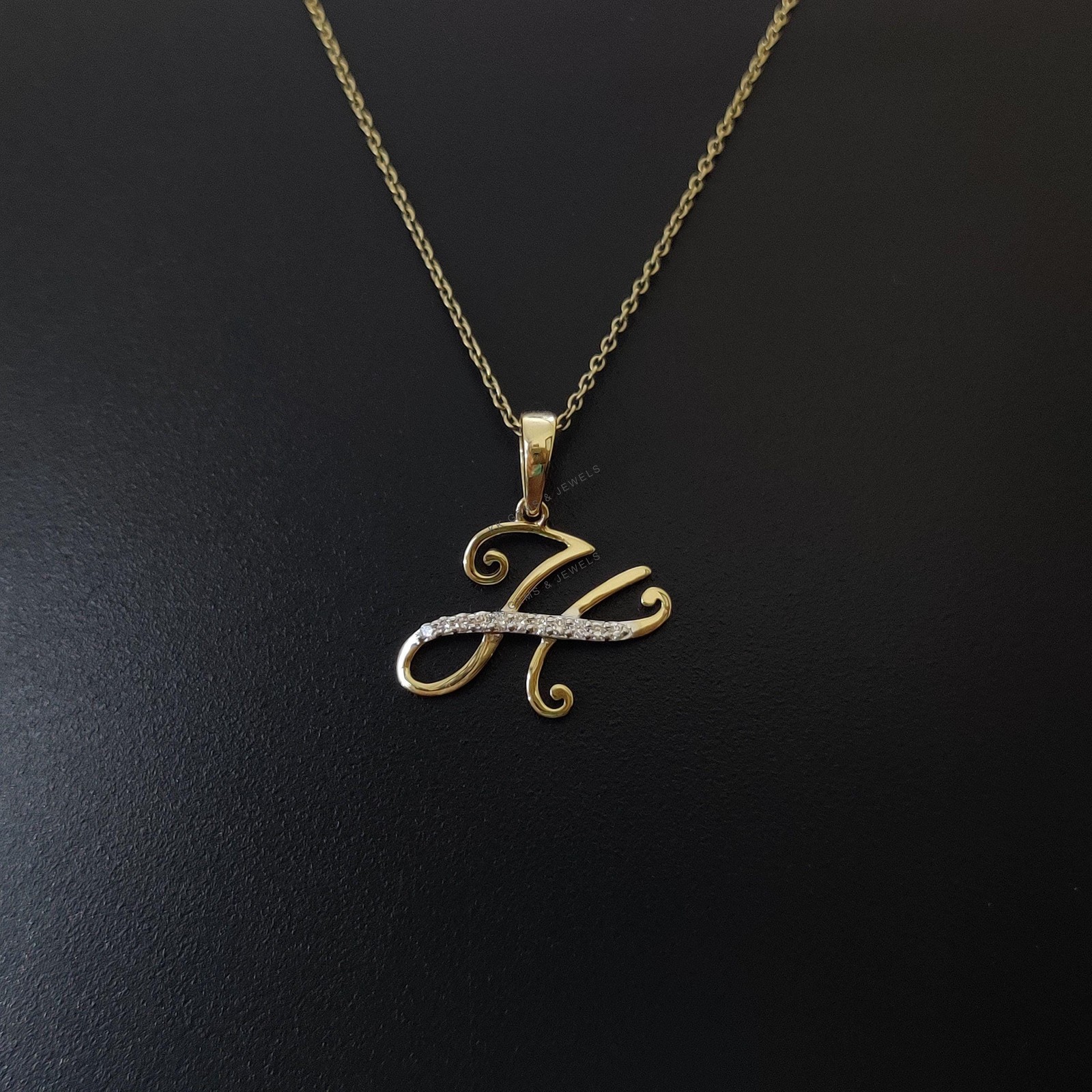 0.09 Ct Natural Diamond Pendant 14K Gold Minimalist Everyday Wear Jewelry
