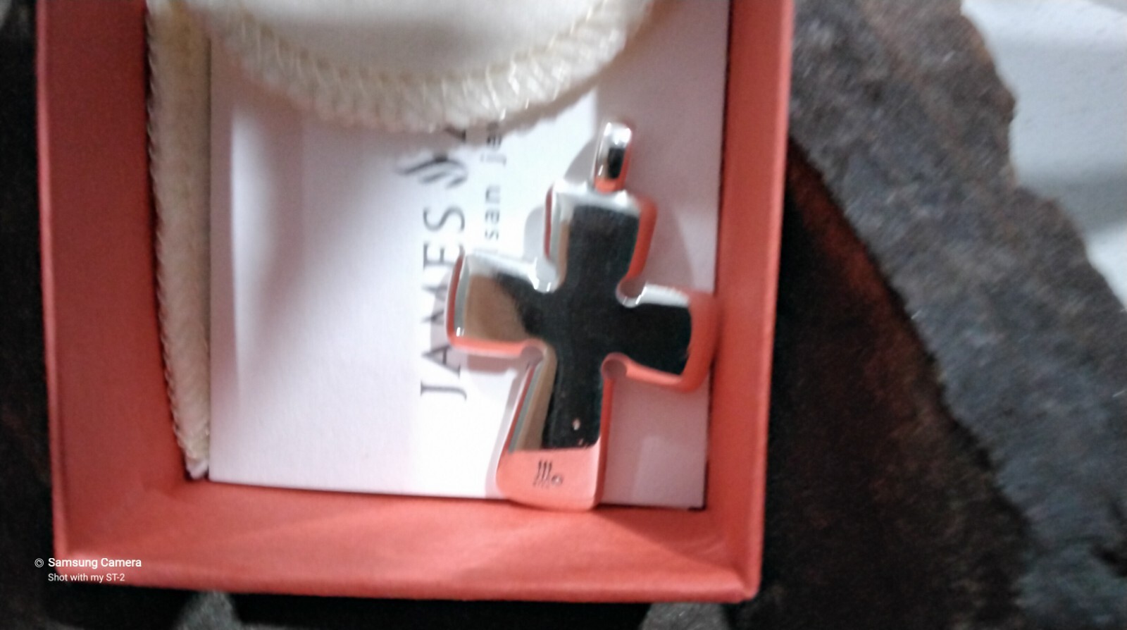 Retired James Avery Celtic Knot Cross Sterling Silver Pendant Fixed Bail JA Box
