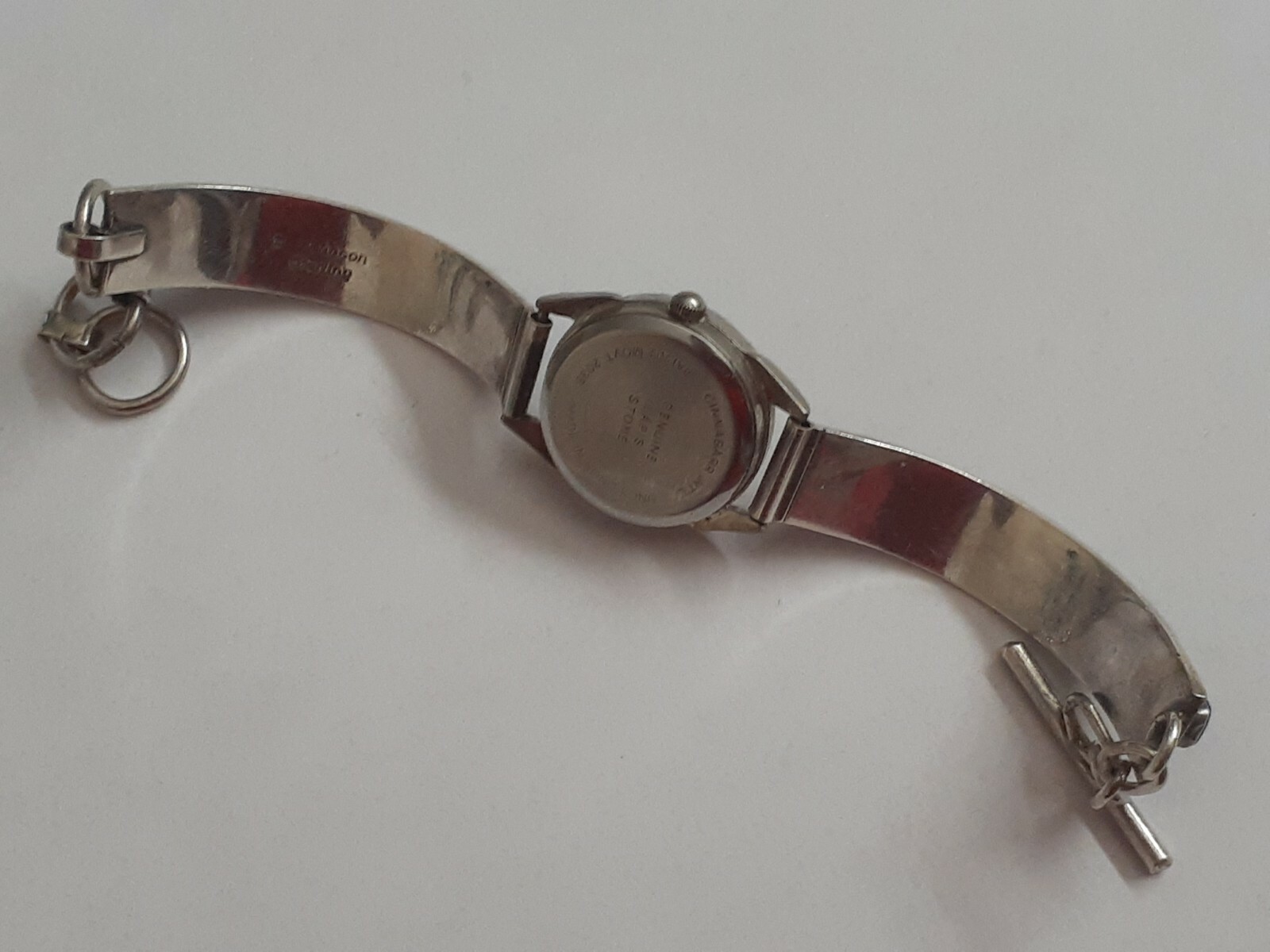 B. Johnson sterling silver 925 Blue Lapis Opal Inlay Watch Cinnabarr
