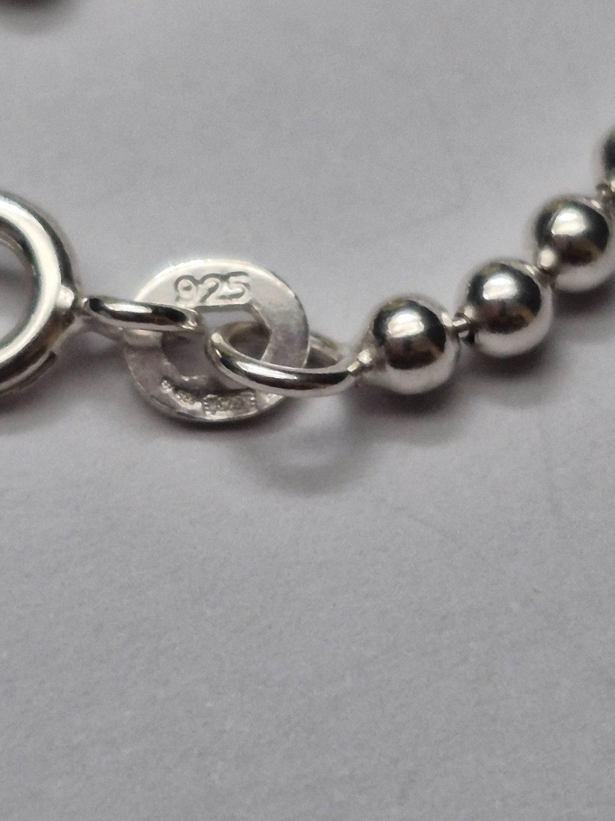 CHAIN – NEW Hallmarked Sterling Silver Ball / Bead Chain 20″ Necklace.