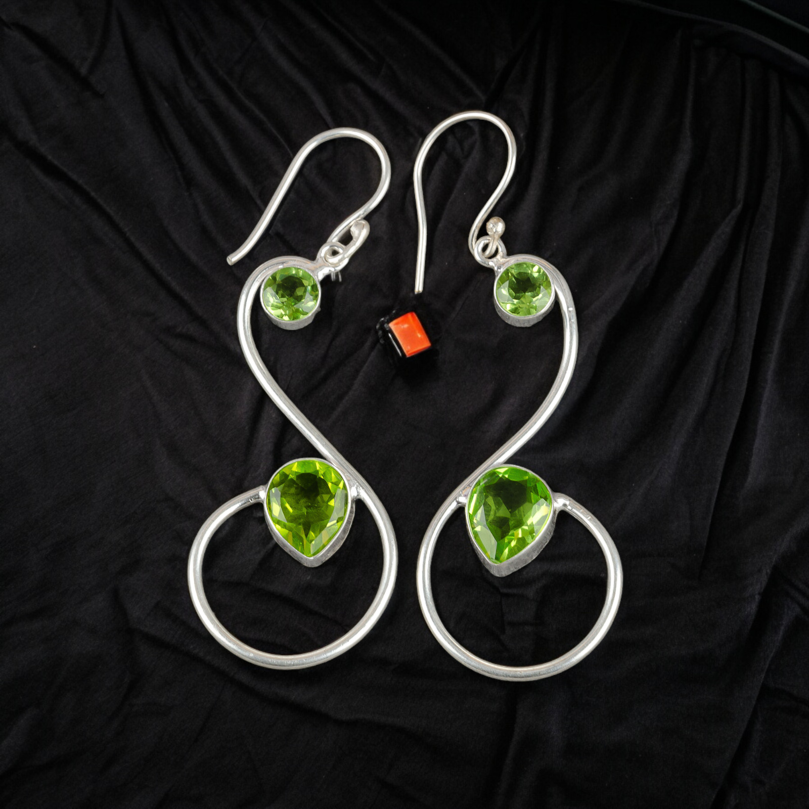 Peridot Gemstone 925 Sterling Silver Earring Handmade jewelry Earring Gift