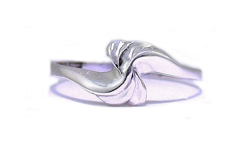Swirl Casted Sterling Silver Ring Sizes 4.75 to 8 YOU SELECT SIZES PSR146
