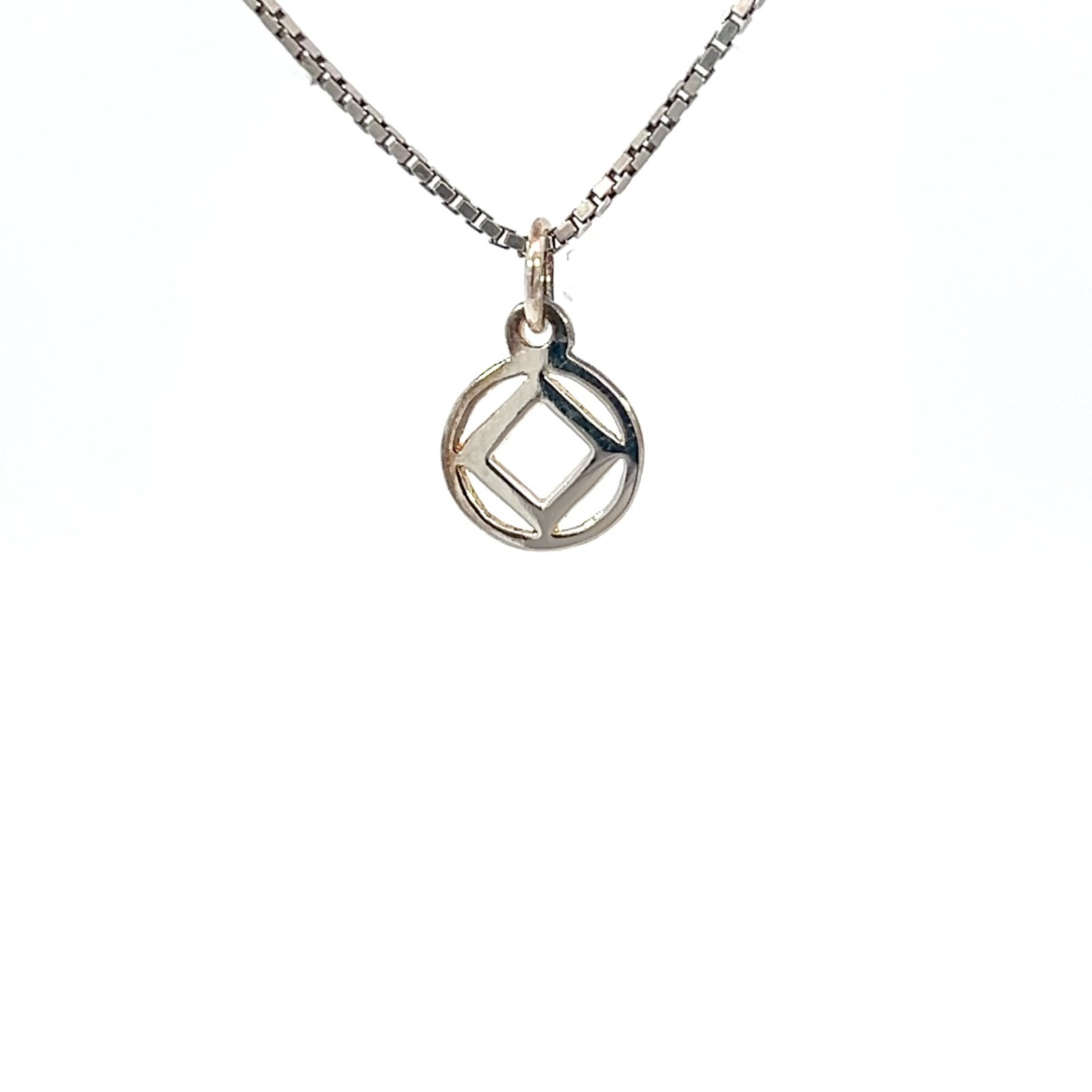 NA Classic Symbol Pendant, #336,Sterling Silver, Chain Sold Separately