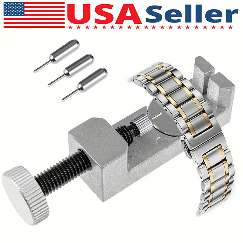 Metal Adjustable Watch Band Strap Bracelet Link Pin Remover Repair Tool Kit NEW