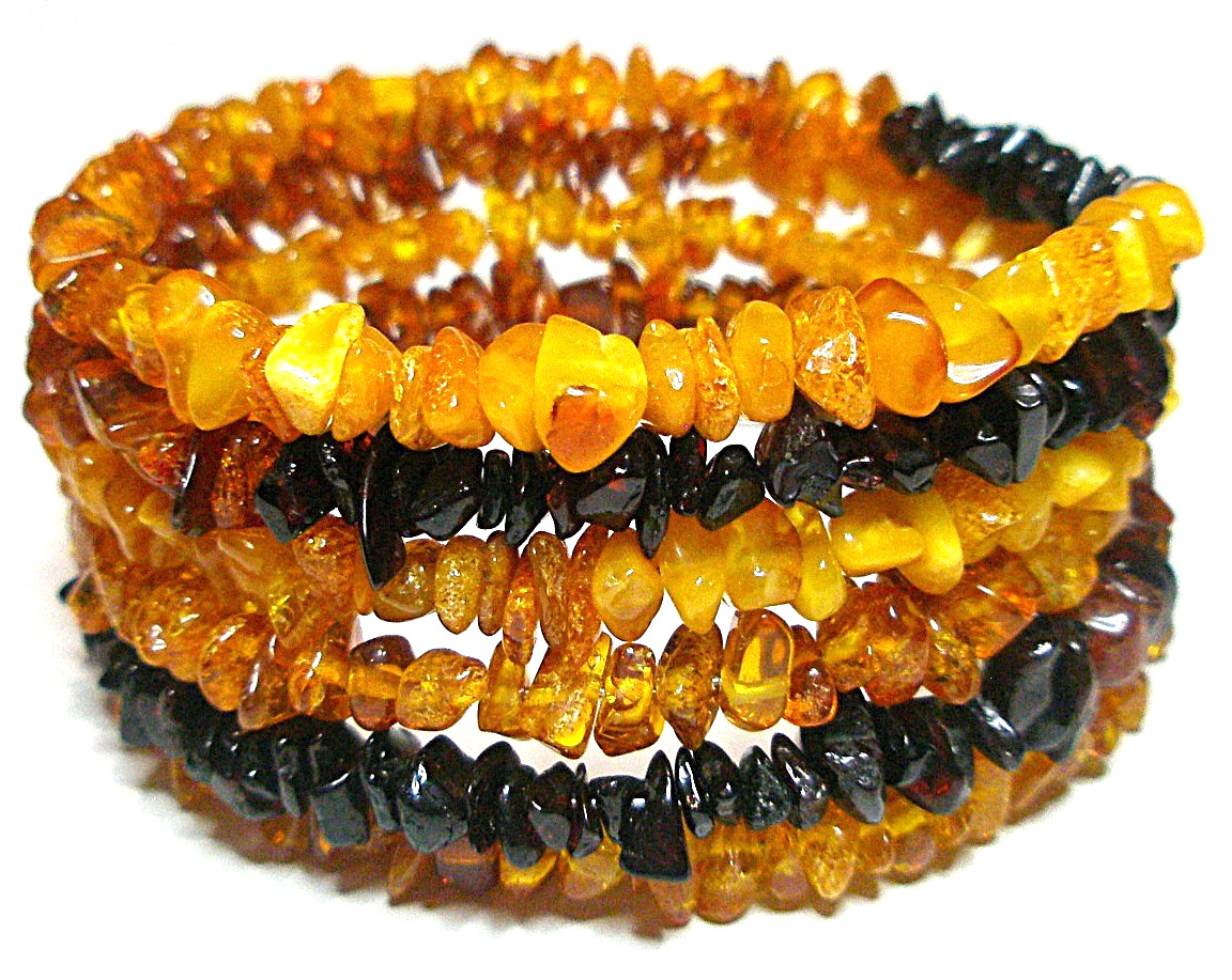 Real Baltic Amber Bracelet Women’s Memory wire Multicolor Adjustable 26 grams!!!