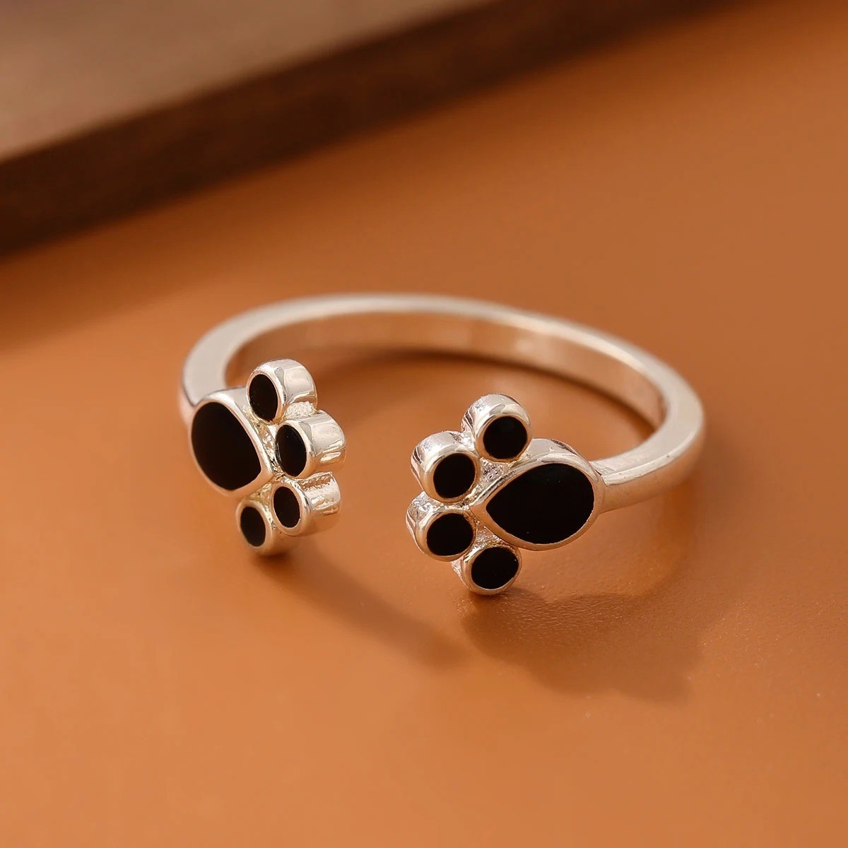 925 Sterling Silver Cat Claw Opening Rings Jewelry Personality Female Exquisite