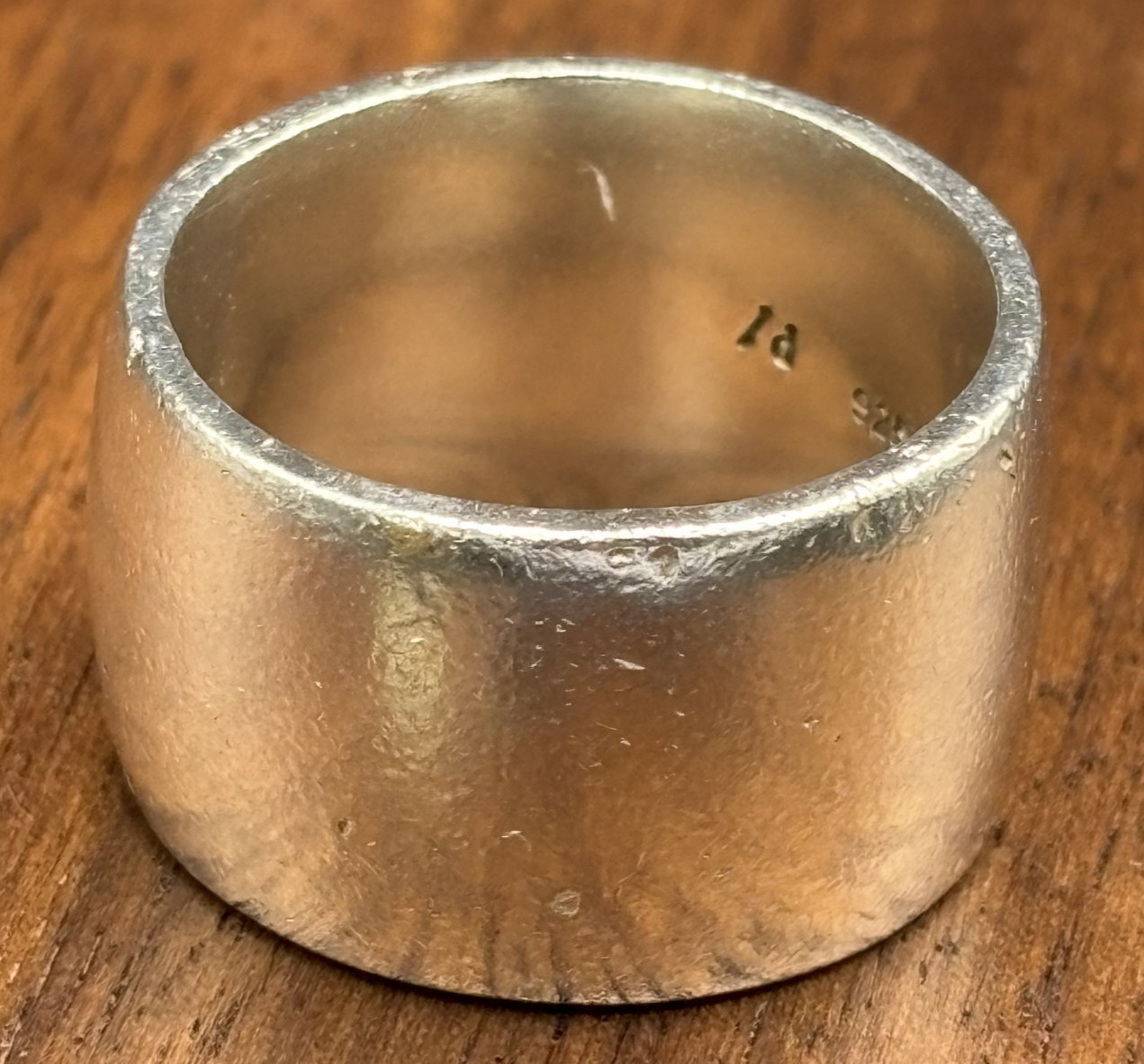 925 silver ring 19.2grams size 9 14mm