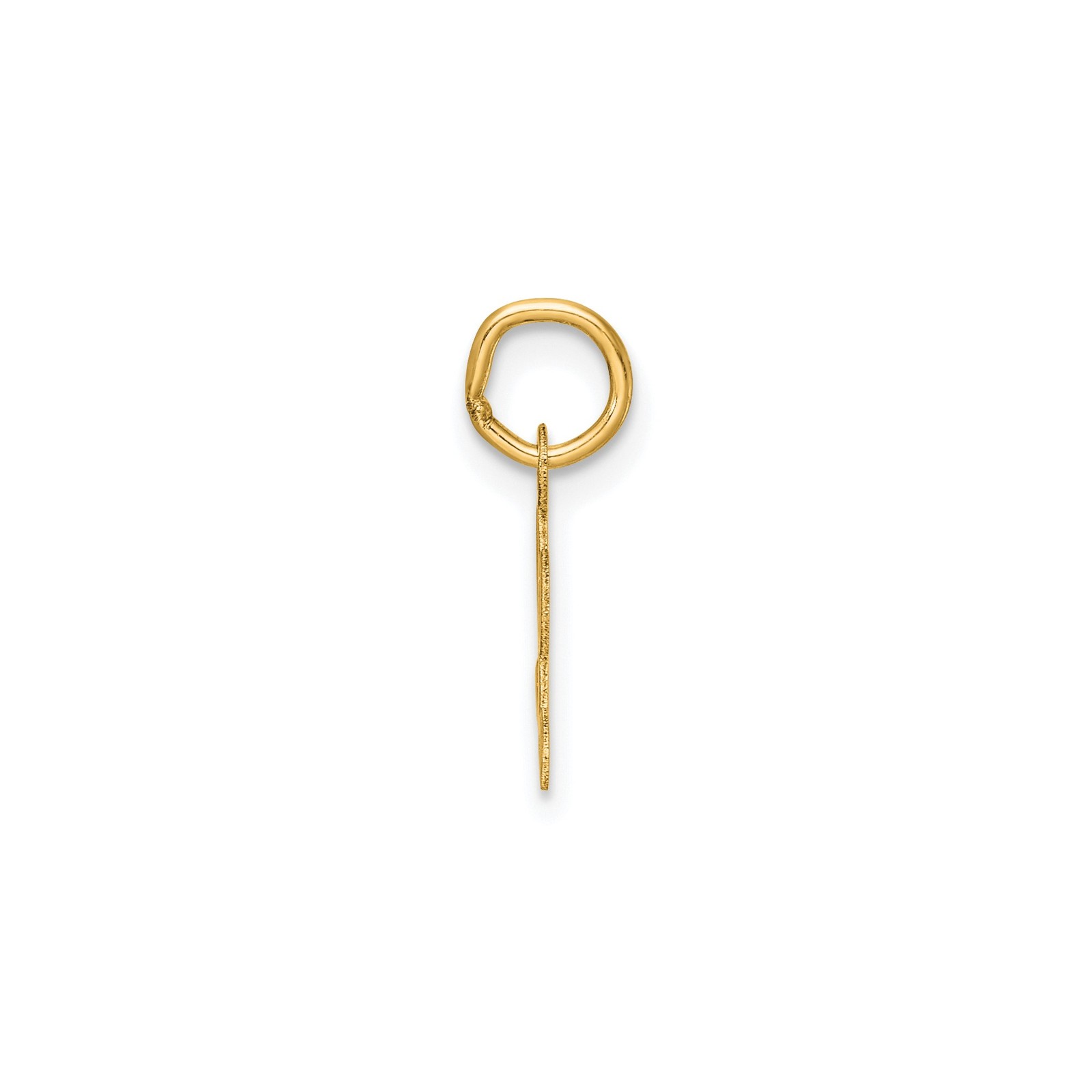 14k Yellow Gold Cursive Initial L Pendant Charm Alphabet Monogram