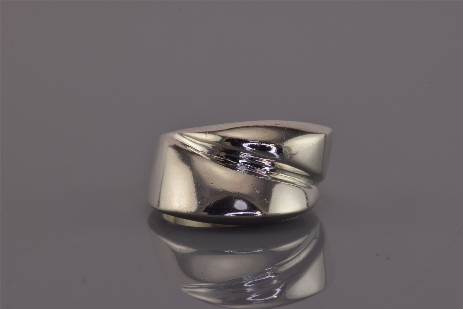 Sterling Silver 12mm Wedged Wrap Around Solid BOLD Band Ring 15g 925 Sz: 8