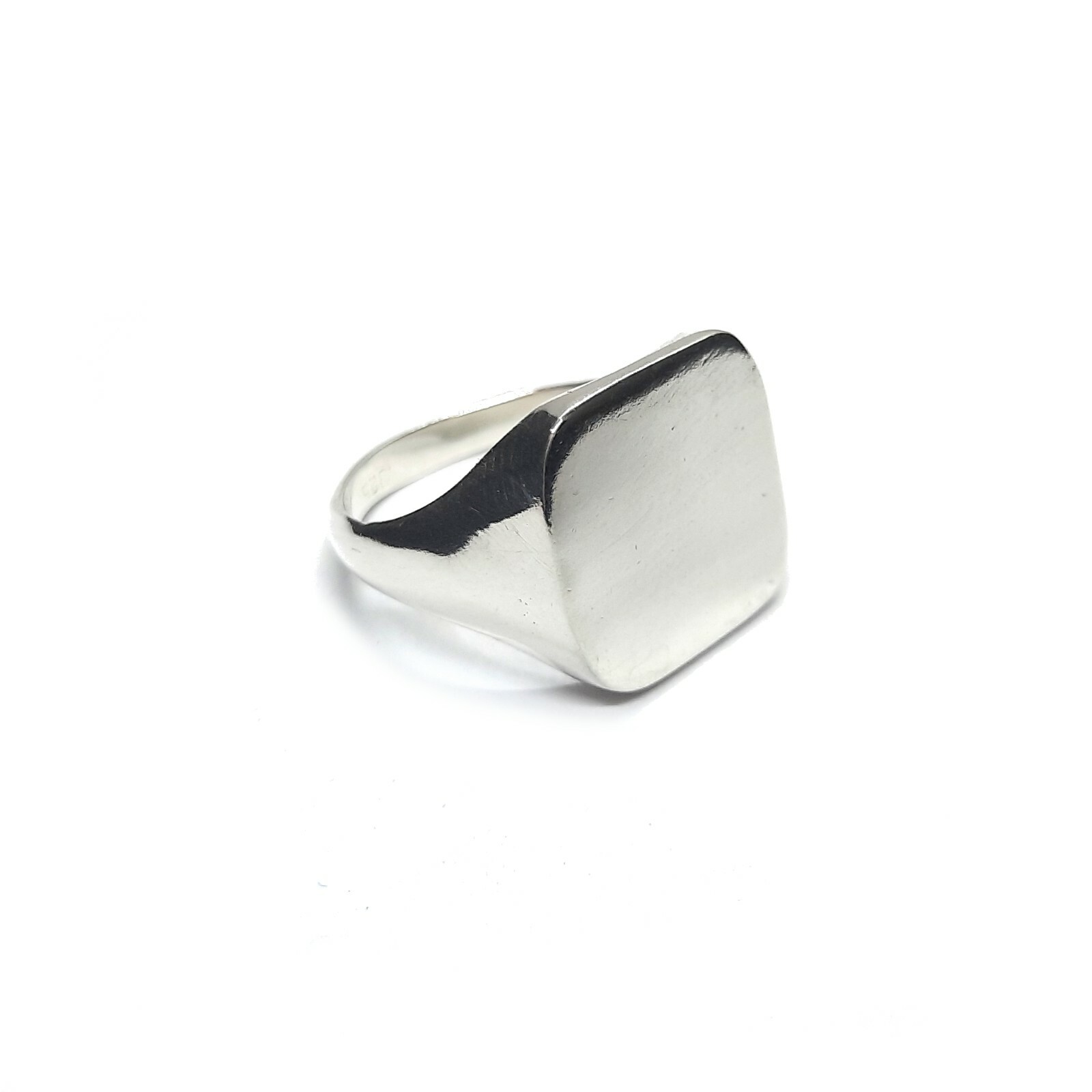 Benutzerdefinierte Gravierte Sterling Silber Männer Ring Massiv Punziert 925