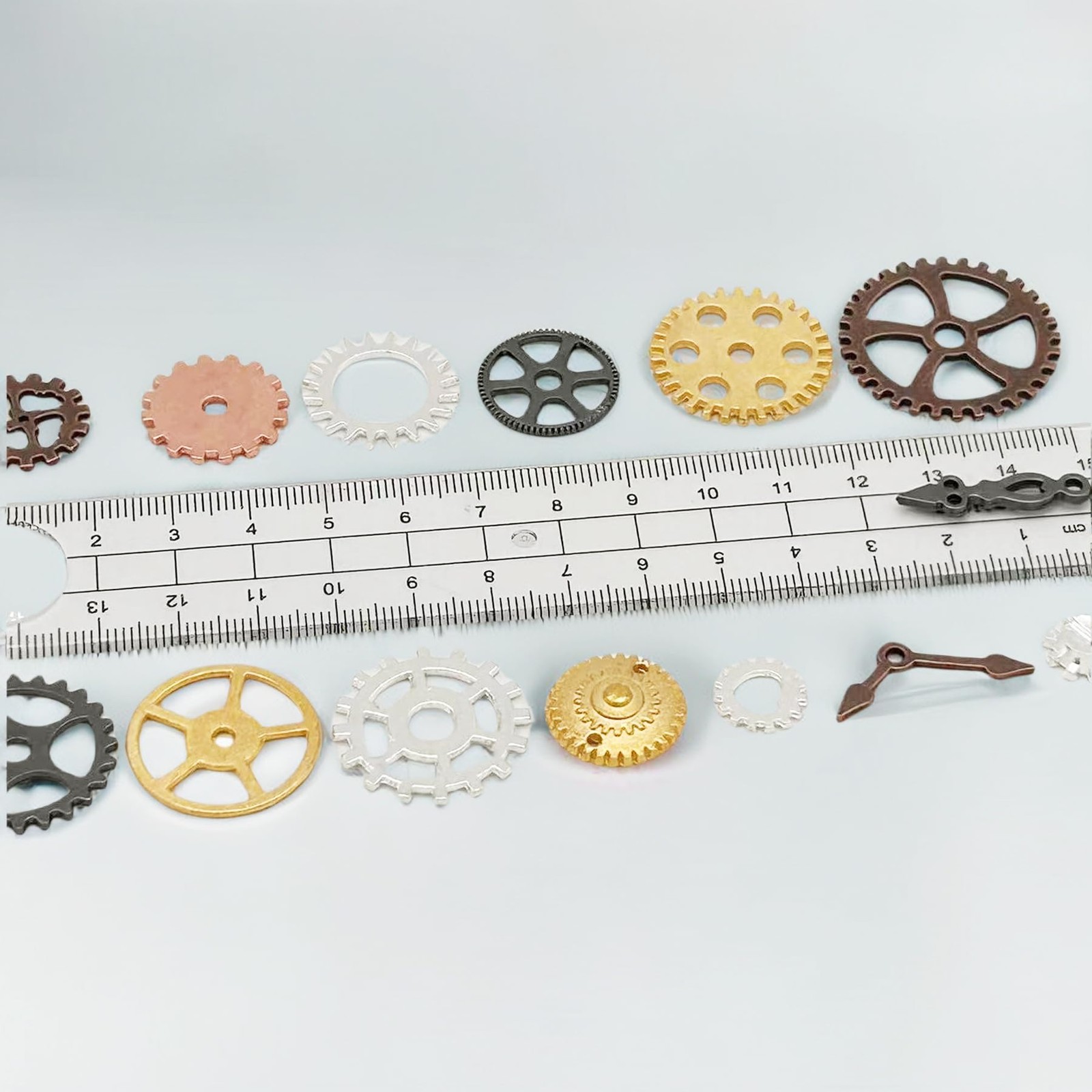 YYHDTYFY 50g Mixed Steampunk Gears Accessories Decor size, color